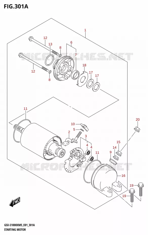 STARTMOTOR Suzuki MOTO 1000 GSX-S 2025  GSX-S1000XRREM5 E01 2025 M5 (E01)