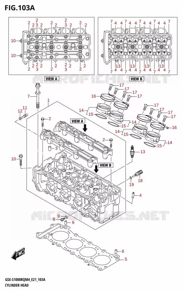 CILINDERKOP Suzuki MOTO 1000 GSX-S 2024  GSX-S1000RQ M4 (E21)