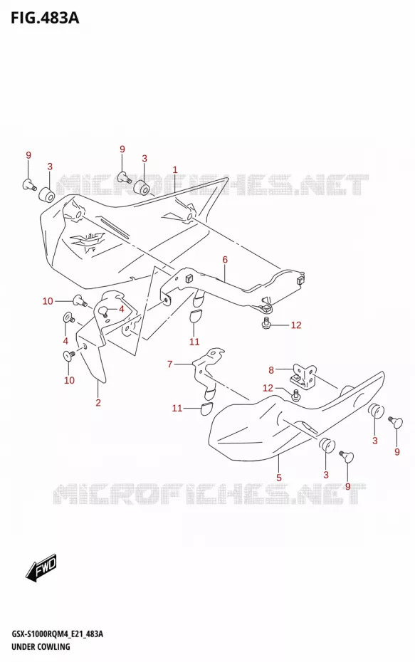 ONDER COWLING Suzuki MOTO 1000 GSX-S 2024  GSX-S1000RQ M4 (E21)