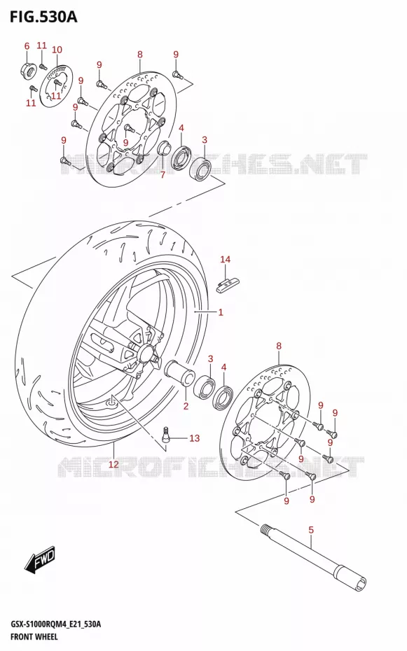 VOORWIEL Suzuki MOTO 1000 GSX-S 2024  GSX-S1000RQ M4 (E21)