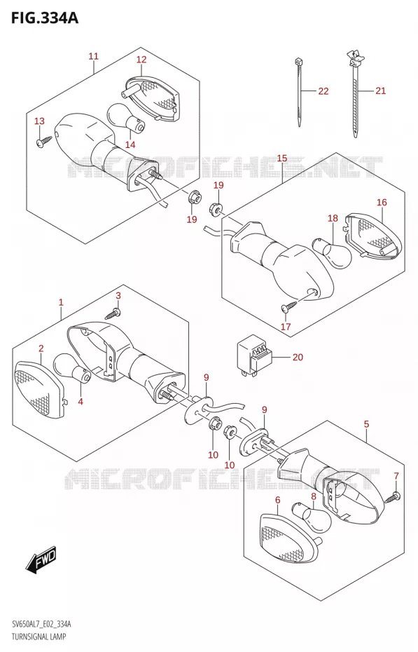 INDICATOREN Suzuki MOTO 650 SV 2017  SV650A L7 (E19)