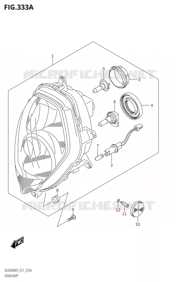 KOPLAMP Suzuki MOTO 650 V-STROM 2023  DL650AM3