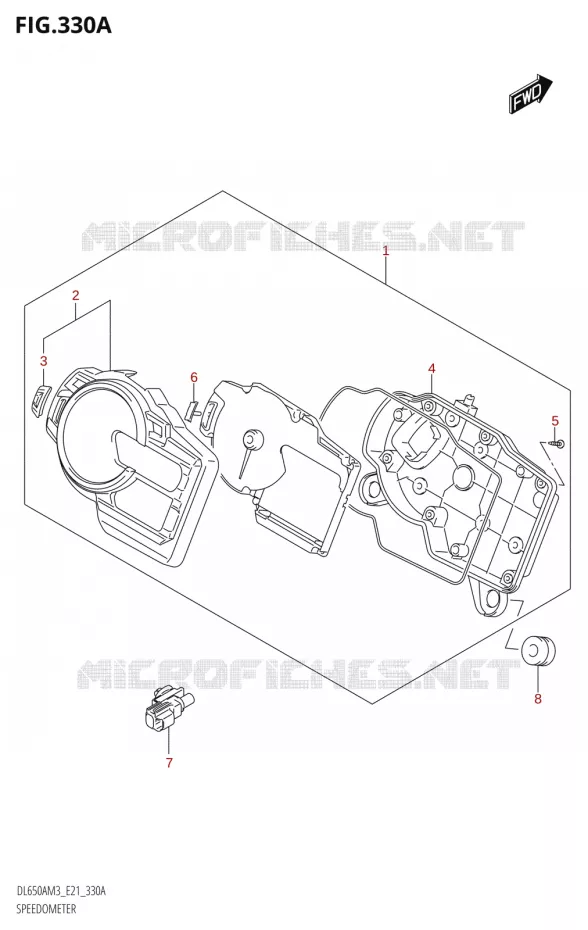 SNELHEIDSMETER Suzuki MOTO 650 V-STROM 2023  DL650AM3