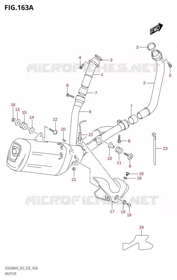 GELUIDDEMPER Suzuki MOTO 650 V-STROM 2023  DL650AM3