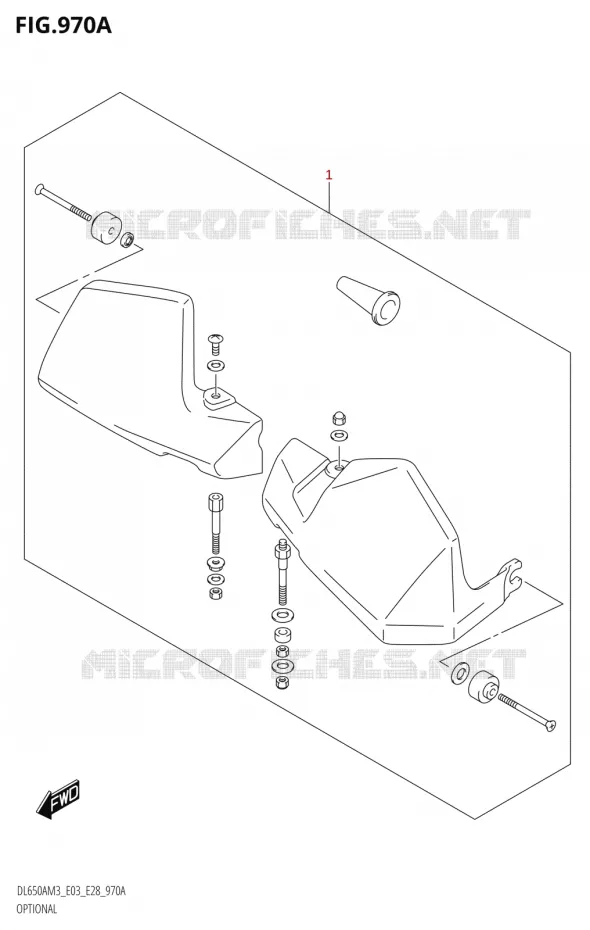 OPTIES (DL650A:M3:E03) Suzuki MOTO 650 V-STROM 2023  DL650AM3
