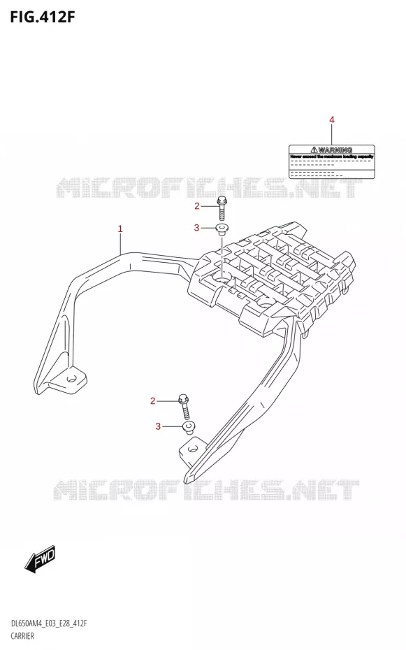 CARRIER (DL650XA:M4:E33) Suzuki MOTO 650 V-STROM 2024  DL650AM4