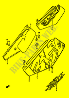 ACHTER KUIP  (MODELE N/P/R) voor Suzuki DR 350 1991