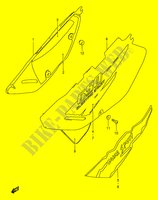 ACHTER KUIP  (MODELE T/V) voor Suzuki DR 650 1996