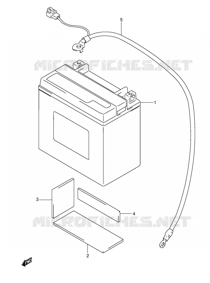 ACCU (MODELE M/N/P/R/S) Suzuki MOTO 800 DR 1995  DR800SS(E4)