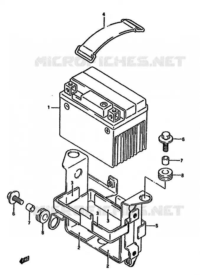 ACCU Suzuki MOTO 650 DR 1993  DR650RUP(N/P/R)