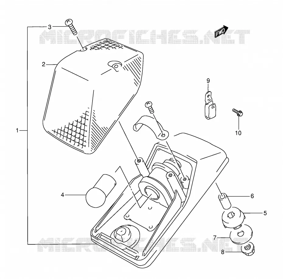 ACHTERLICHT Suzuki MOTO 350 DR 1990  DR350L(E3)