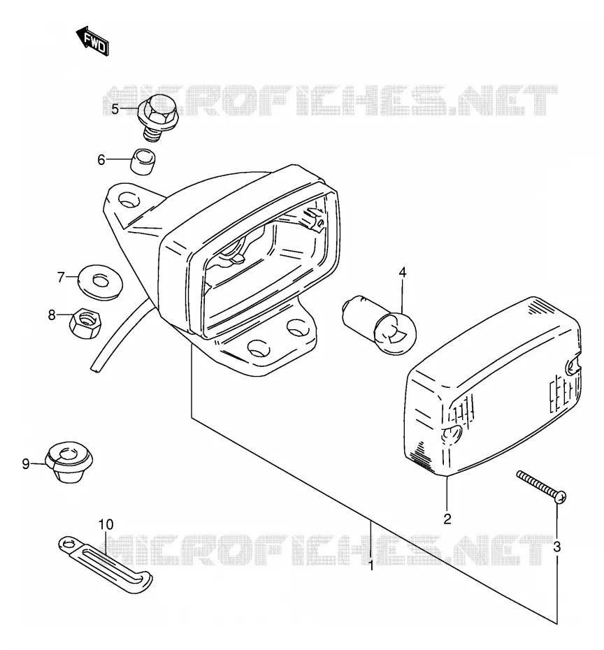 ACHTERLICHT Suzuki MOTO 80 DS 2000  DS80Y(E24)