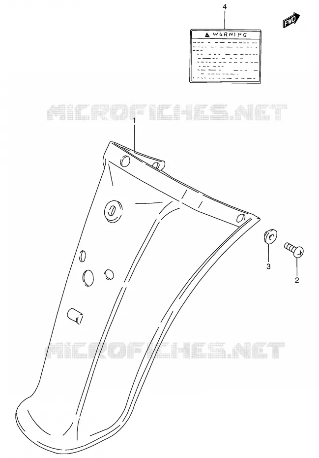 ACHTERSPATBORD Suzuki SCOOTER 80 FB 1991  FB80M(E1)