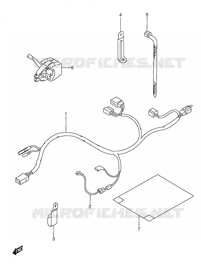 BEDRADING Suzuki MOTO 350 DR 1991  DR350M(E3)