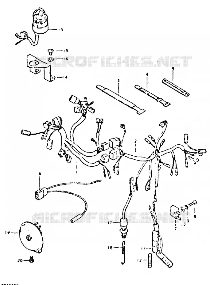 BEDRADING Suzuki MOTO 400 DR 1980  DR400ST(T/X)