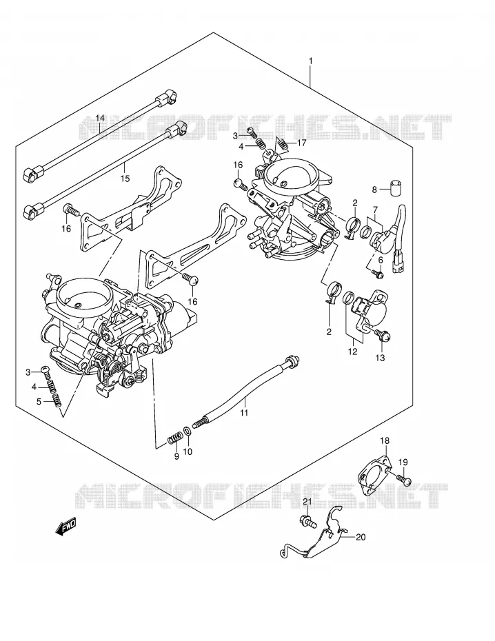 BRANDSTOFINJECTIE ASSY Suzuki MOTO 650 V-STROM 2004  DL650K4(E2)