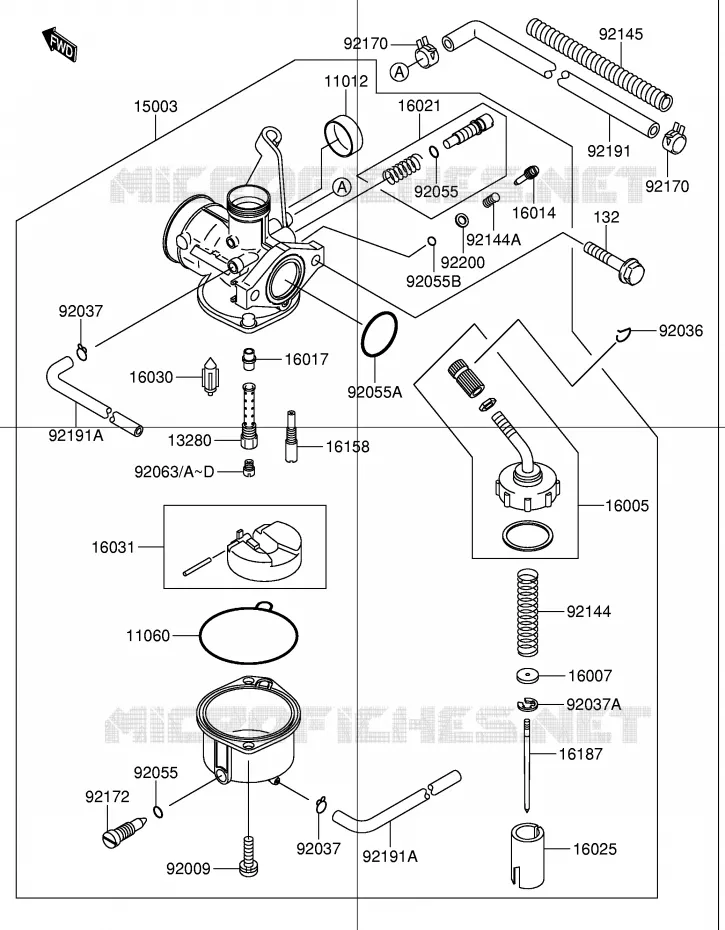 CARBURATOR Suzuki MOTO 110 DR-Z 2003  DR-Z110K3(E28)
