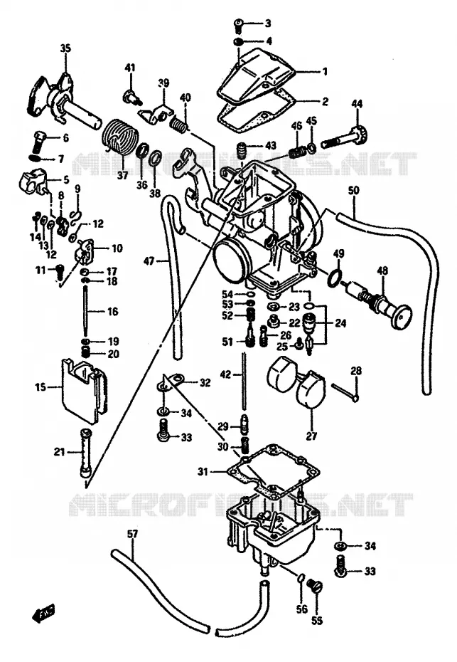CARBURATOR Suzuki MOTO 600 DR 1985  DR600SUF(E2)