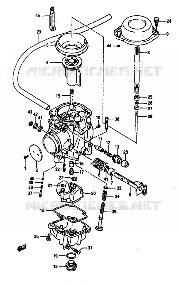 CARBURATOR Suzuki MOTO 650 DR 1990  DR650SL(L/M)