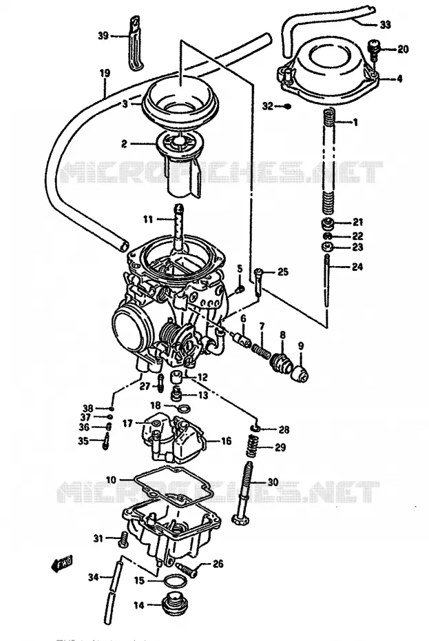 CARBURATOR Suzuki MOTO 650 DR 1993  DR650RP(N/P/R)