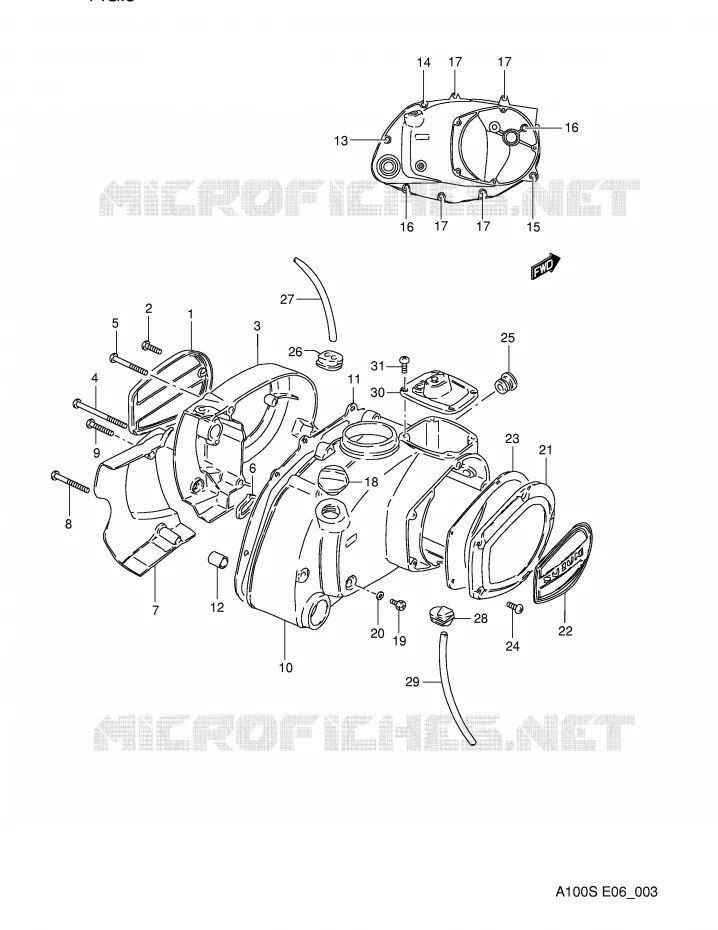 CASING Suzuki MOTO 100 A100 1994  A100R(E6)