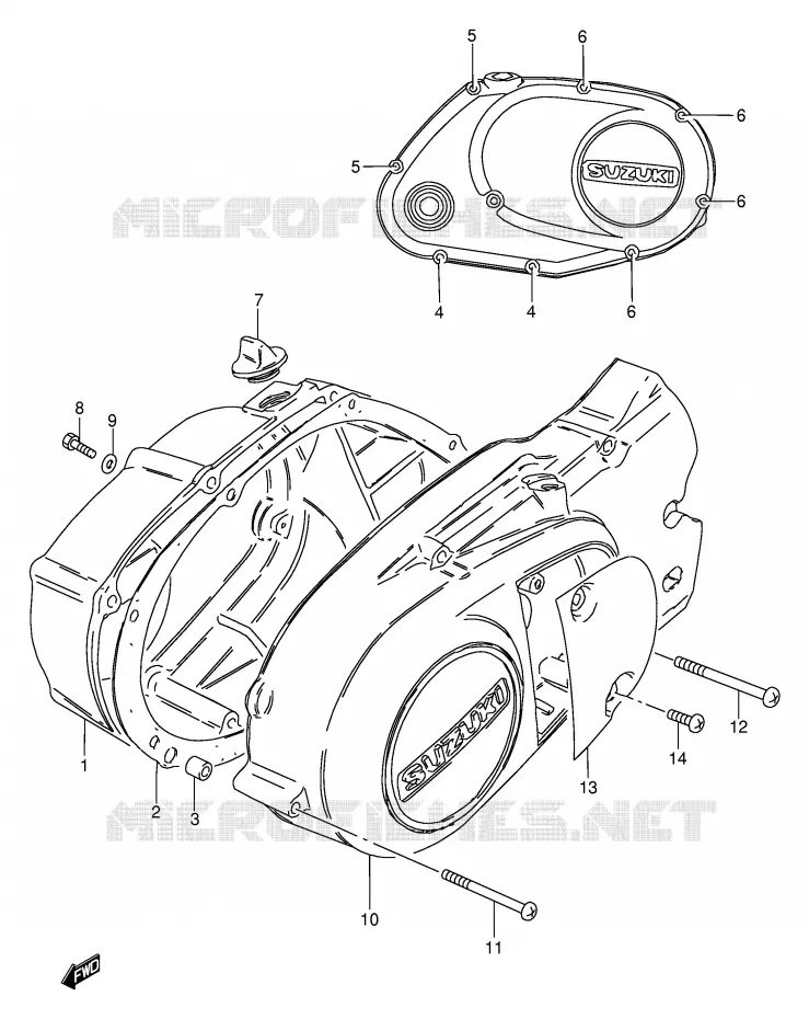 CASING Suzuki MOTO 115 AP 2000  AX115Y(E71)
