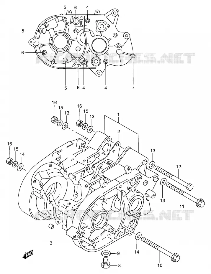 CASING Suzuki MOTO 120 BX 1994  BX120R(P97)