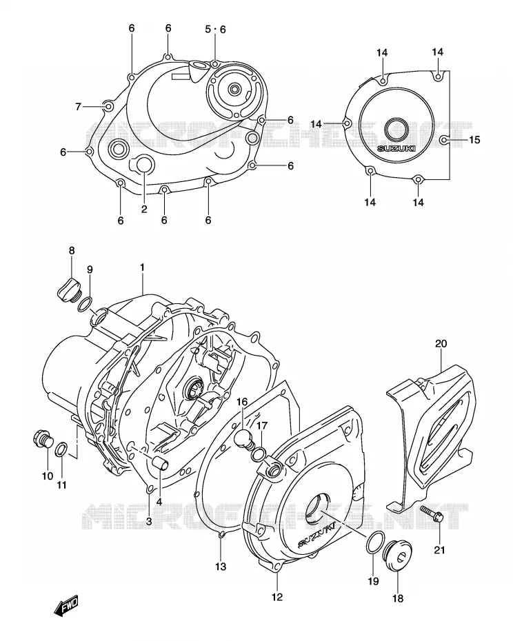 CASING Suzuki MOTO 125 DR-Z 2005  DR-Z125LK5(E3/E28)