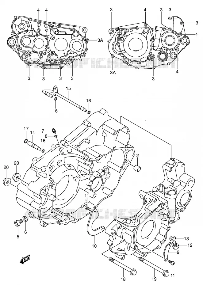 CASING Suzuki MOTO 400 DR-Z 2002  DR-Z400SK2(E2)