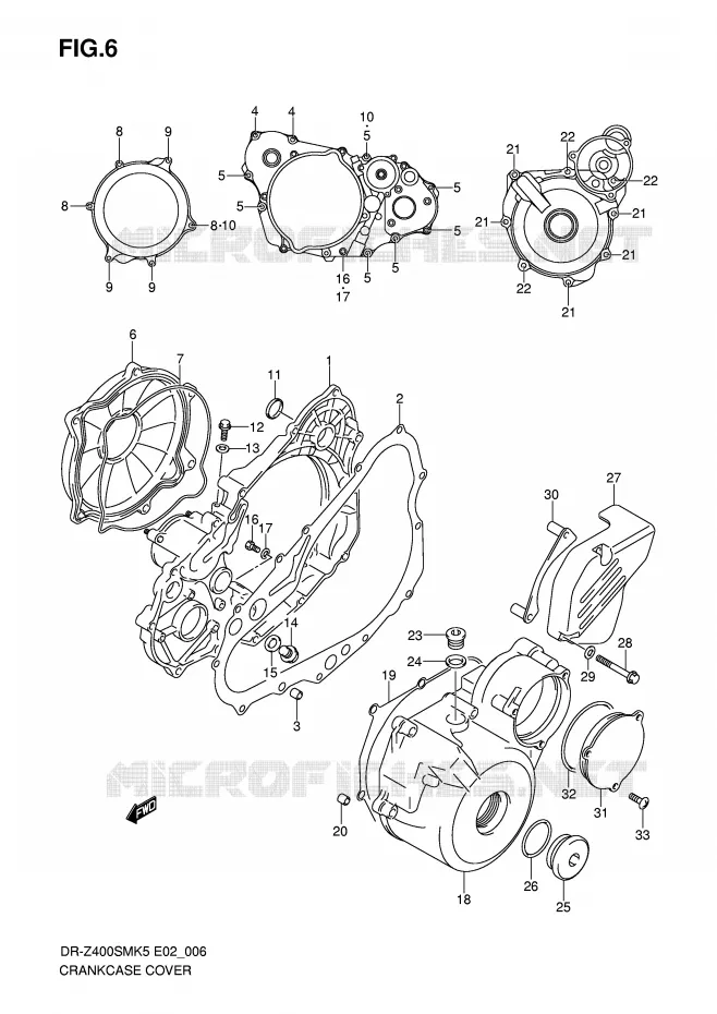 CASING Suzuki MOTO 400 DR-Z 2007  DR-Z400SMUK7(E2)