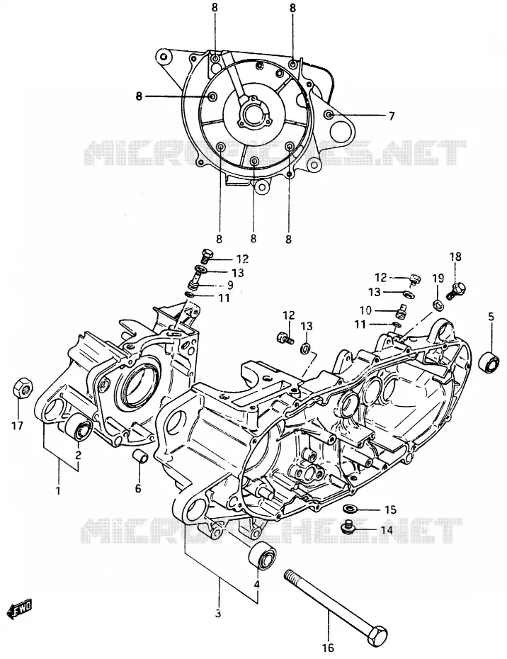 CASING Suzuki SCOOTER 125 CS 1983  CS125D