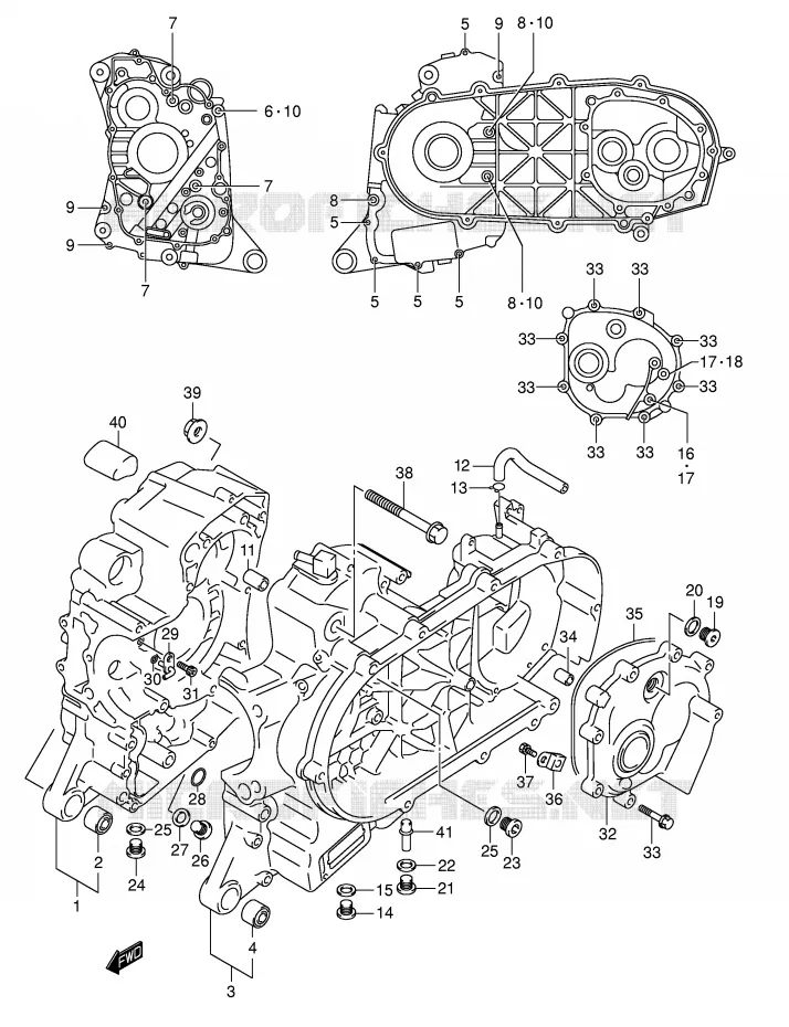 CASING Suzuki SCOOTER 400 BURGMAN 2005  AN400K5(E2)