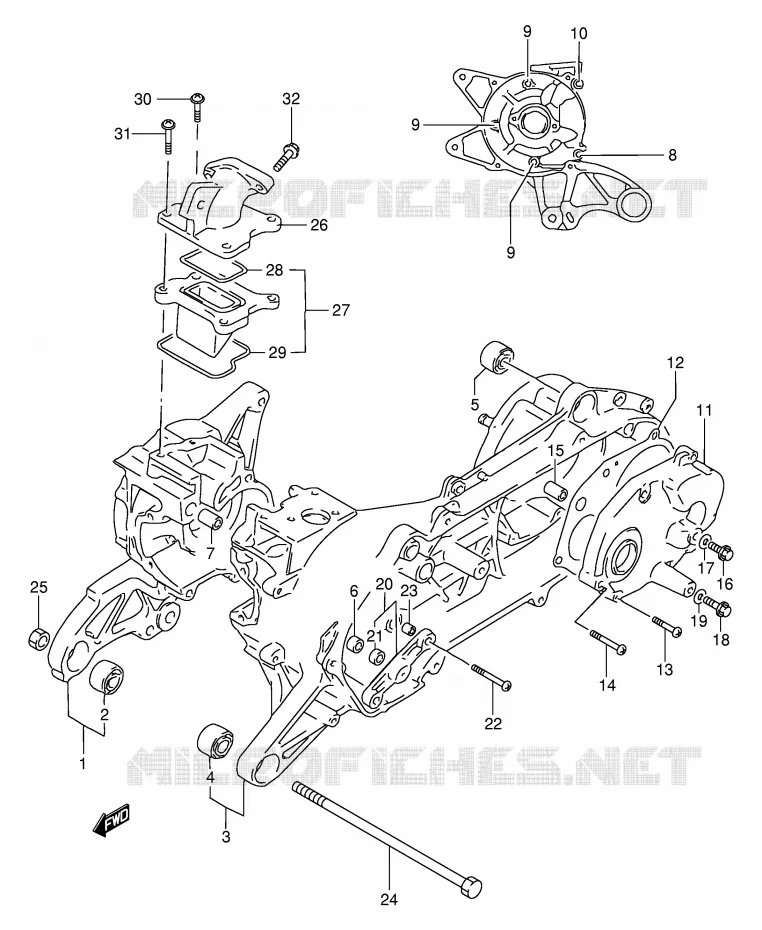 CASING Suzuki SCOOTER 50 AE 1993  AE50RP(E28)
