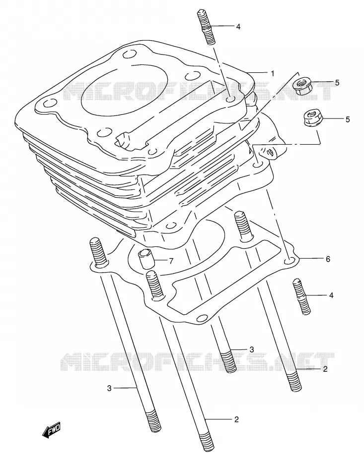 CILINDER Suzuki MOTO 200 DF 1998  DF200EW