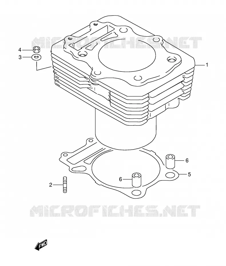 CILINDER Suzuki MOTO 250 DR 1995  DR250SES(E24)