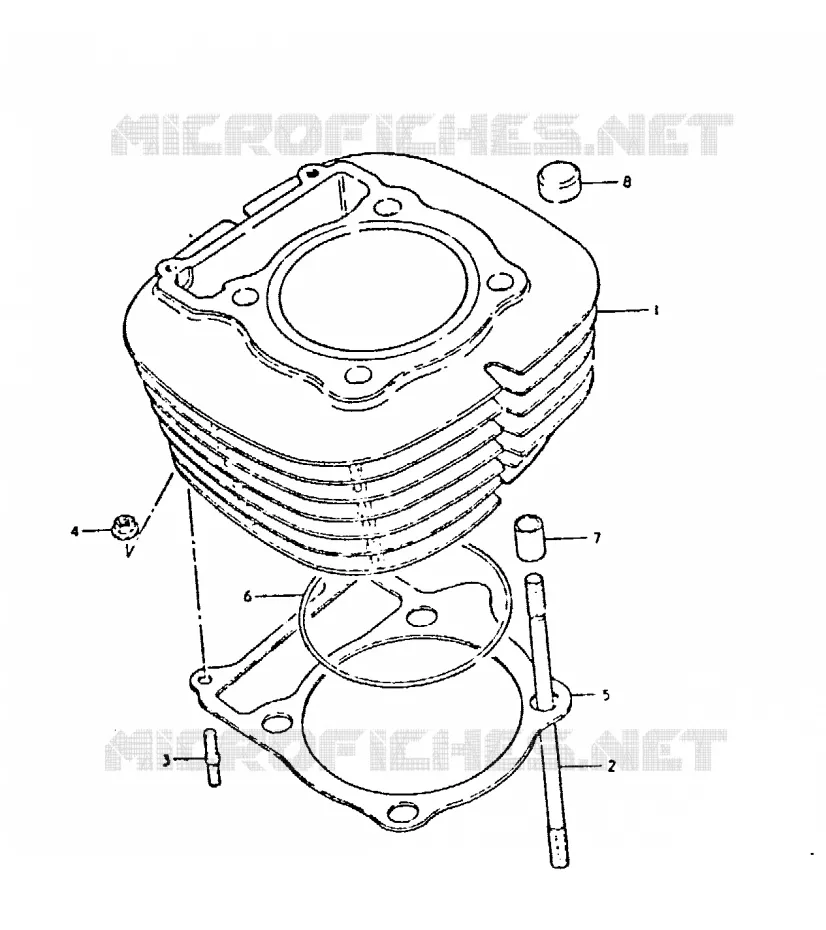CILINDER Suzuki MOTO 400 DR 1981  DR400SX(T/X)