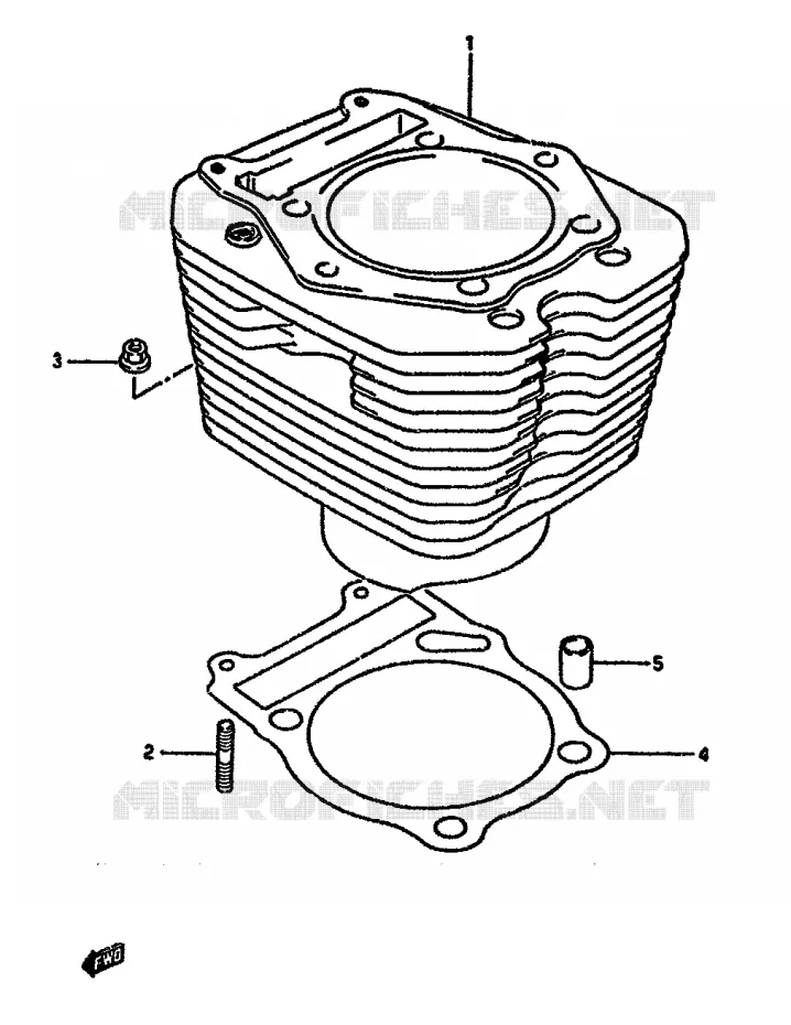 CILINDER Suzuki MOTO 650 DR 1994  DR650RR(N/P/R)