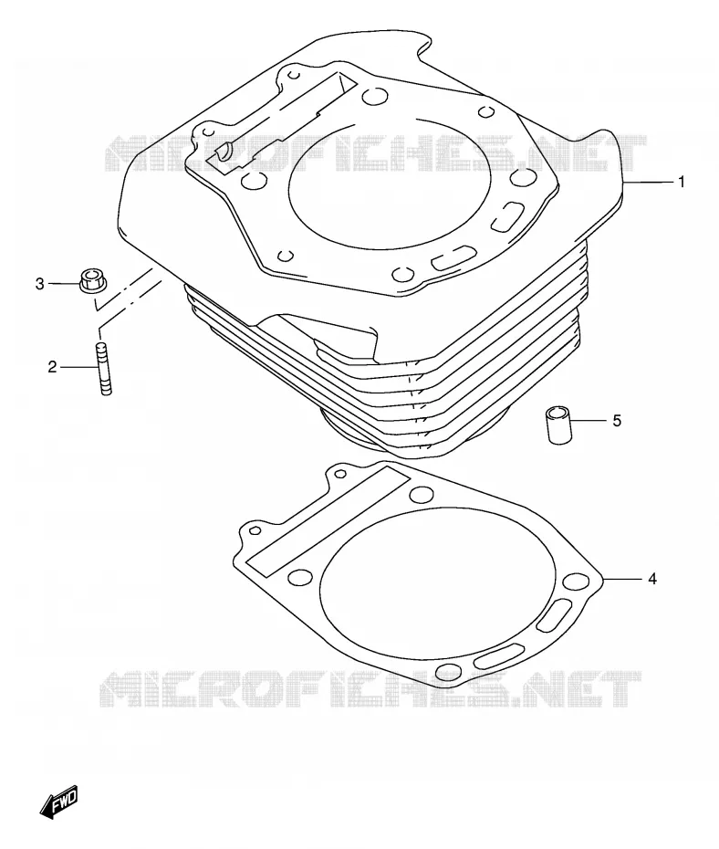 CILINDER Suzuki MOTO 650 DR 1999  DR650SEUX(E4)