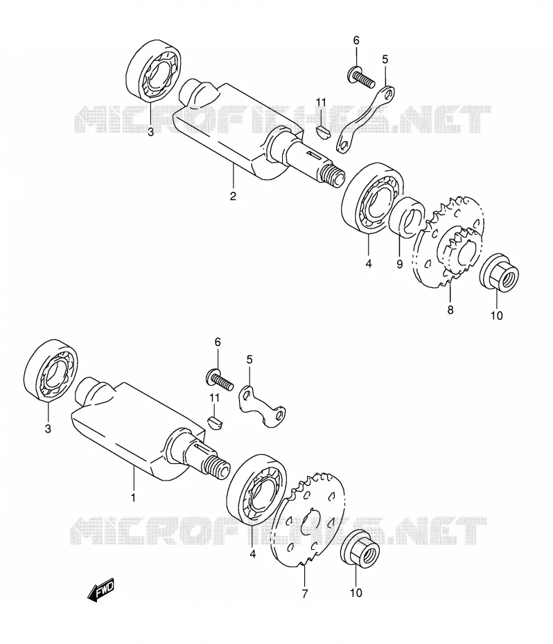 CRANK BALANCER Suzuki MOTO 800 DR 1995  DR800SS(E4)