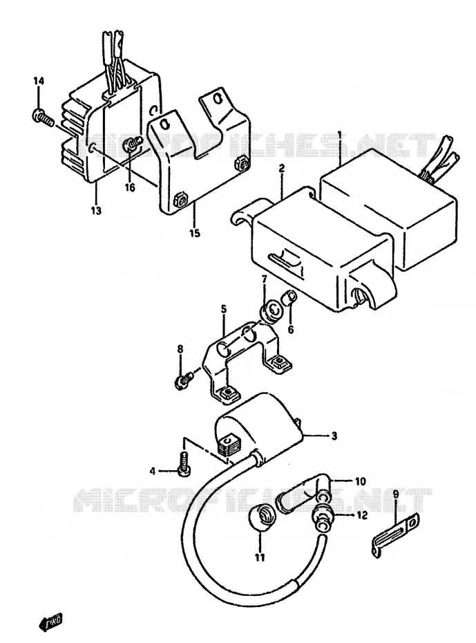 ELEKTRISCH Suzuki MOTO 350 DR 1994  DR350SHR(L/M/N/P/R)