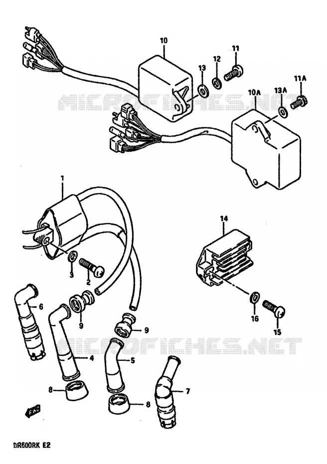 ELEKTRISCH Suzuki MOTO 600 DR 1986  DR600RG(E2)