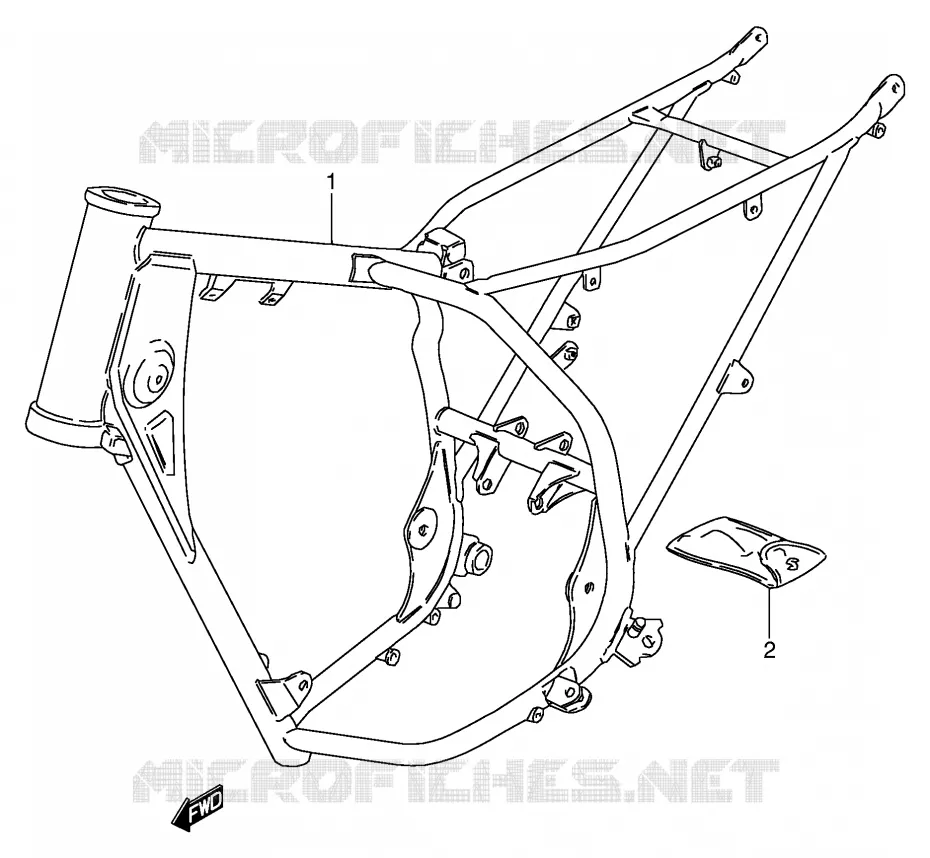 FRAME Suzuki MOTO 80 DS 1997  DS80V(E3/E28)