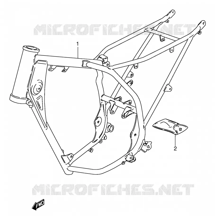 FRAME Suzuki MOTO 80 DS 1999  DS80X(E24)