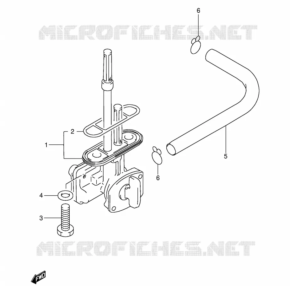 FUEL COCK Suzuki MOTO 200 DR 2004  DR200SEK4(E24)