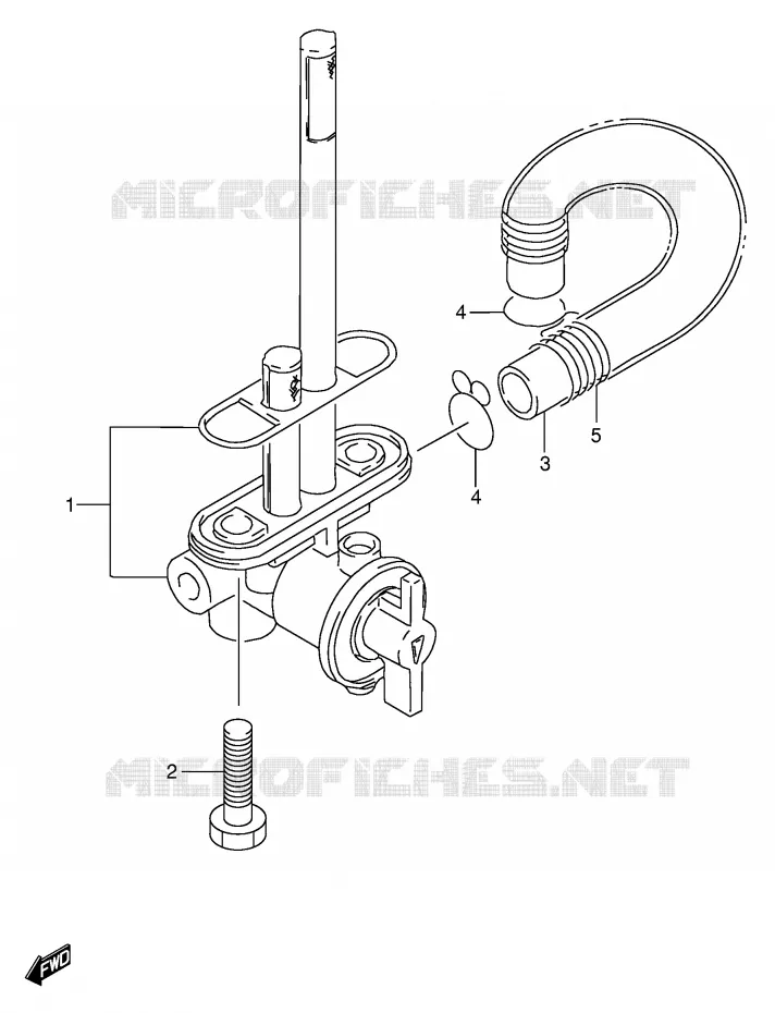 FUEL COCK Suzuki MOTO 350 DR 1990  DR350L(E1)