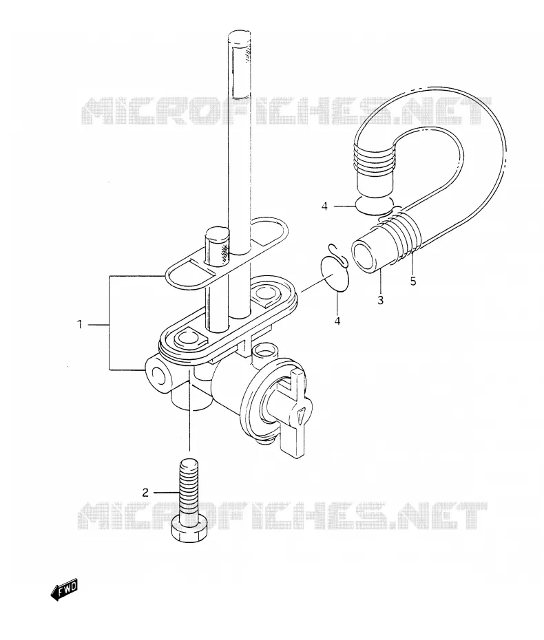 FUEL COCK Suzuki MOTO 350 DR 1994  DR350R(E28)