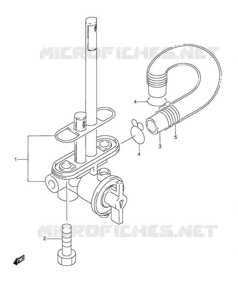 FUEL COCK Suzuki MOTO 350 DR 1996  DR350T(E3)