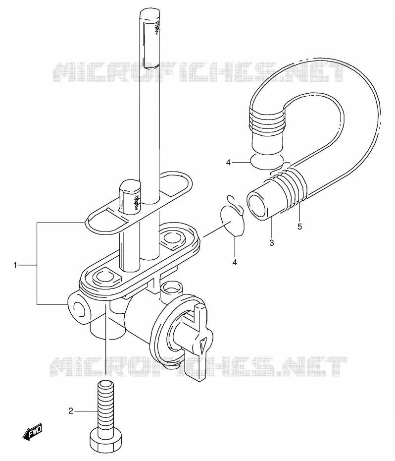 FUEL COCK Suzuki MOTO 350 DR 1999  DR350X(E1)