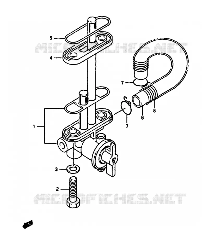 FUEL COCK Suzuki MOTO 650 DR 1991  DR650RSUM(L/M)