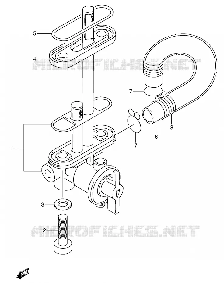 FUEL COCK Suzuki MOTO 650 DR 1992  DR650RSEUN(E4)